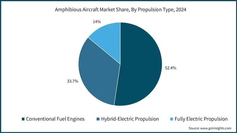 Amphibious Aircraft Market Share, By Propulsion Type, 2024