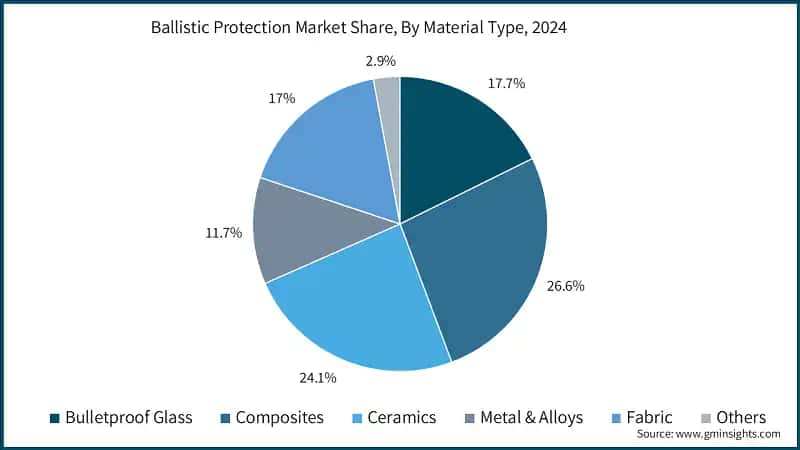 Ballistic Protection Market Share, By Material Type, 2024 