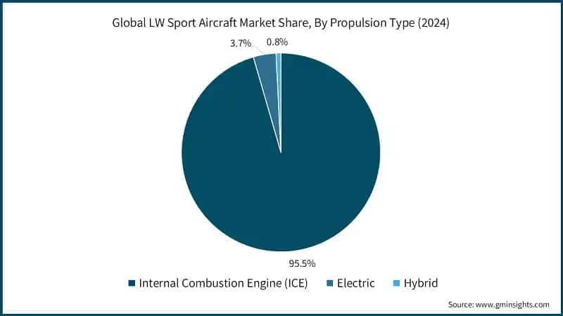 Global LW Sport Aircraft Market Share, By Propulsion Type (2024)