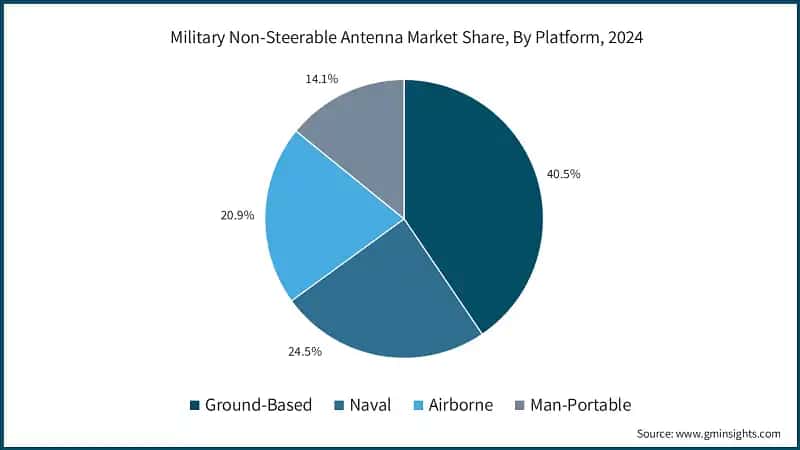 Military Non-Steerable Antenna Market Share, By Platform, 2024