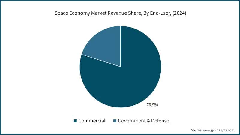 Space Economy Market Revenue Share, By End-user, (2024)