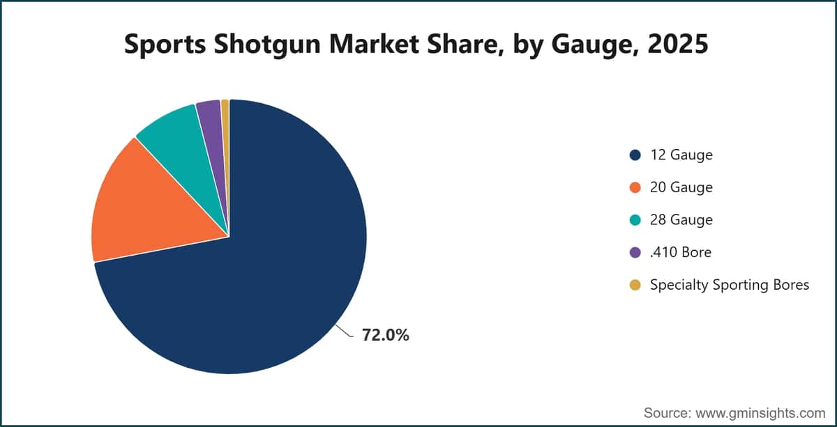 Sports Shotgun Market Share, by Gauge, 2025
