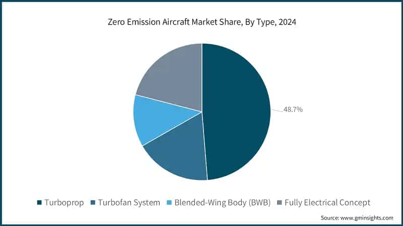 Zero Emission Aircraft Market Share, By Type, 2024