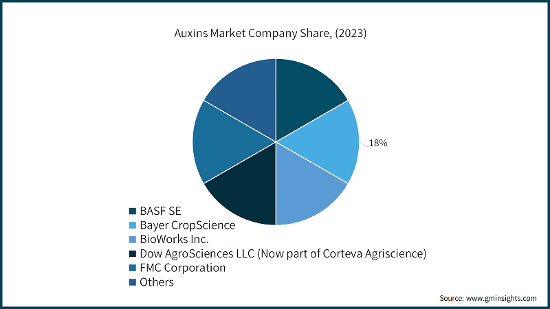 Auxins Market Company Share, (2023)