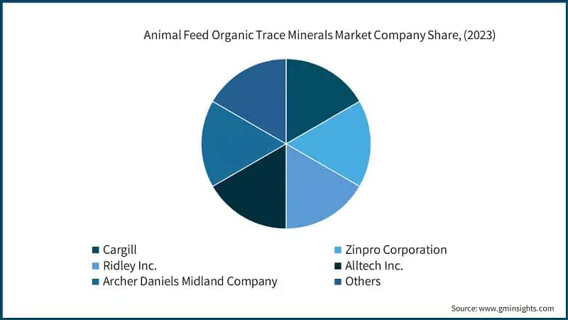 Animal Feed Organic Trace Minerals Market Company Share, (2023)
