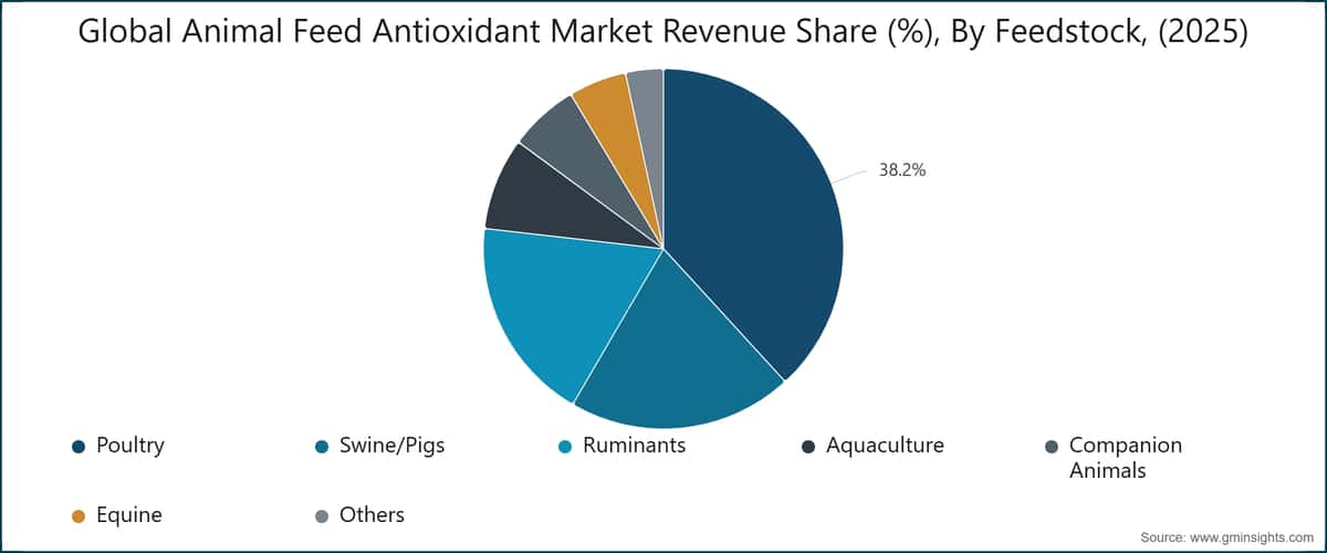 Global Animal Feed Antioxidant Market Revenue Share (%), By Feedstock, (2025)
