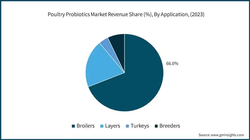 Poultry Probiotics Market Revenue Share, By Application, (2023)