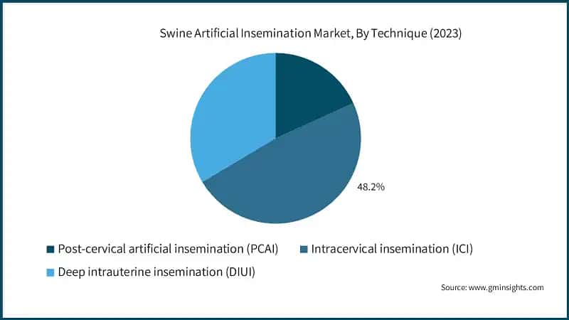 Swine Artificial Insemination Market, By Technique (2023)