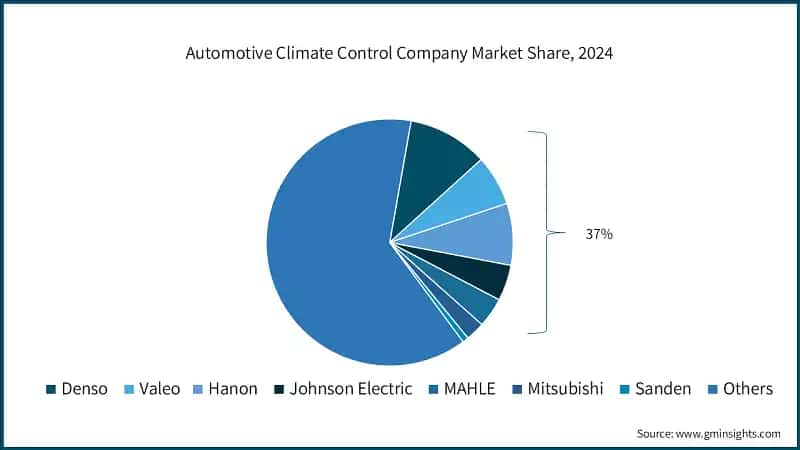 Automotive Climate Control Company Market Share, 2024