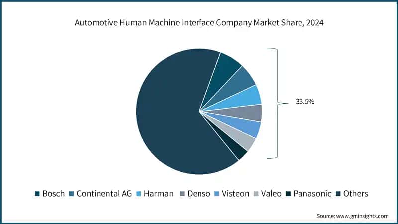 Automotive Human Machine Interface Company Market Share, 2024