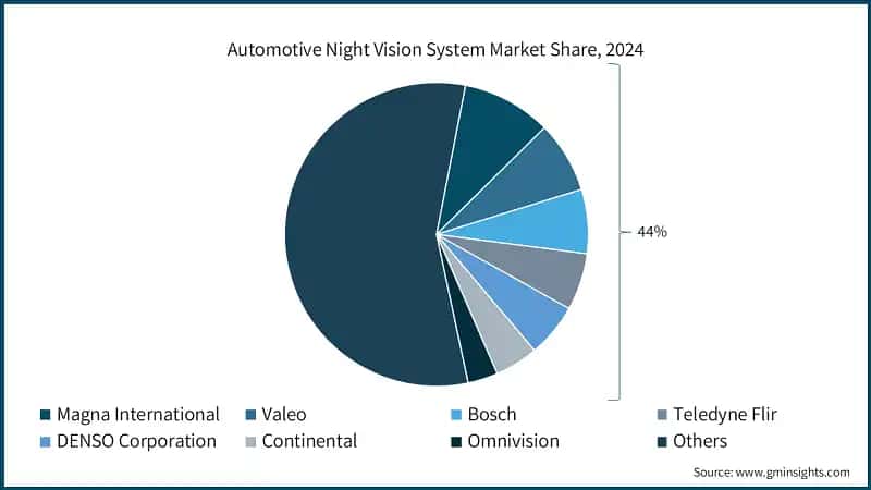 Automotive Night Vision System Market Share, 2024