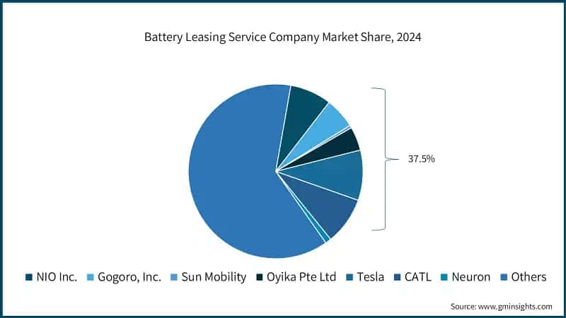 Battery Leasing Service Company Market Share, 2024