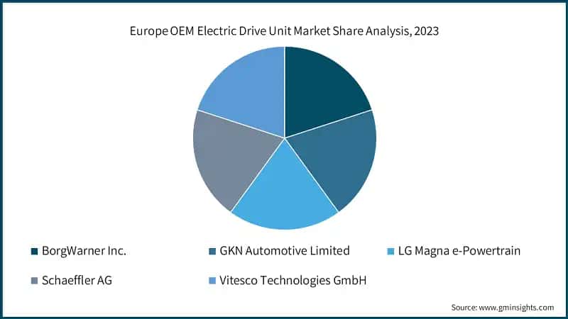 Europe OEM Electric Drive Unit Market Share Analysis, 2023