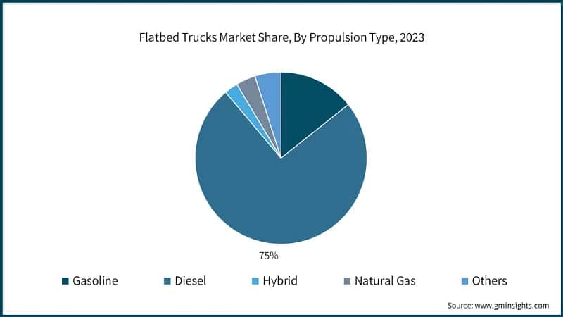Flatbed Trucks Market Share, By Propulsion Type, 2023