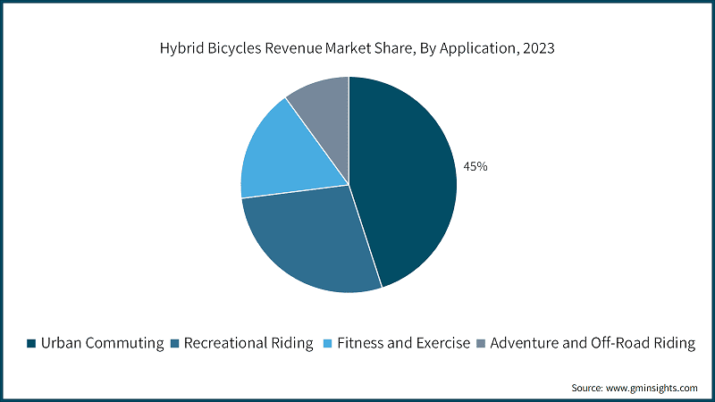 Hybrid Bicycles Revenue Market Share, By Application, 2023