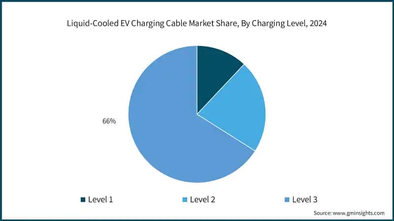 Liquid-Cooled EV Charging Cable Market Share, By Charging Level, 2024
