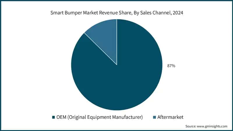 Smart Bumper Market Revenue Share, By Sales Channel, 2024