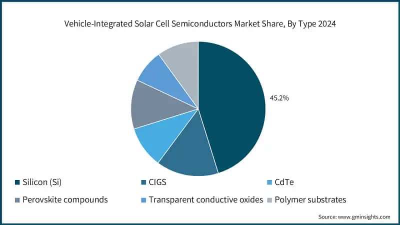 Vehicle-Integrated Solar Cell Semiconductors Market Share, By Type 2024