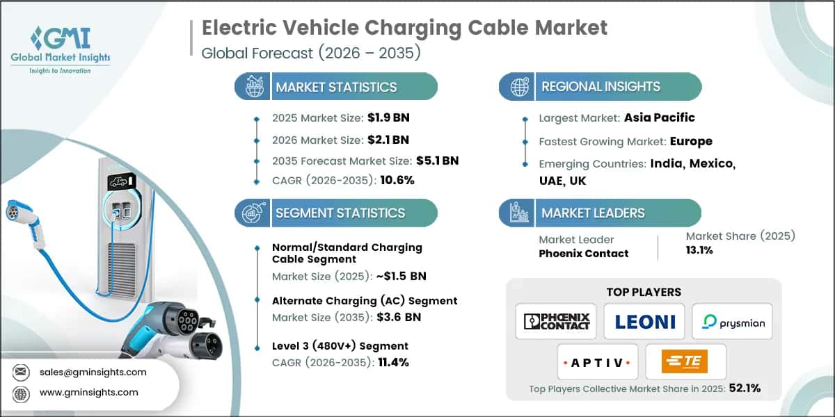 Report di ricerca sul mercato dei cavi di ricarica per veicoli elettrici.webp