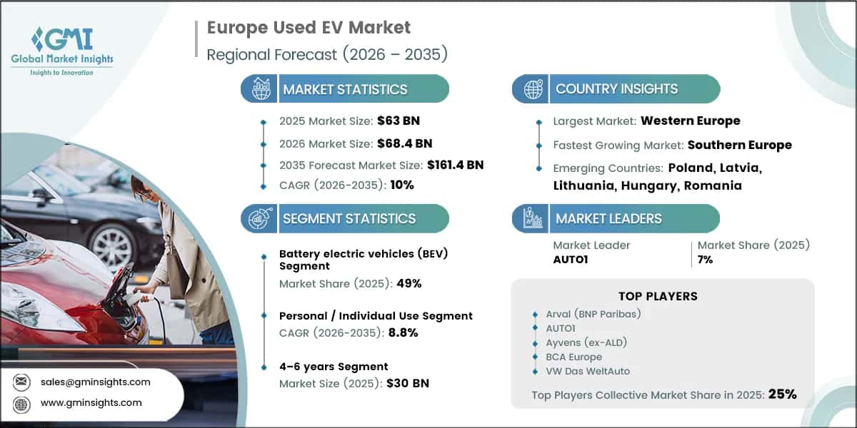 Marktforschungsbericht zum europäischen Markt für gebrauchte Elektrofahrzeuge