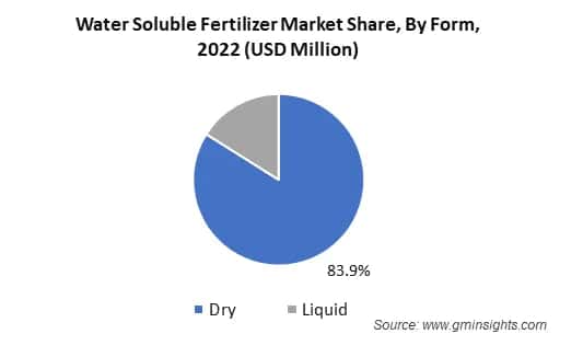 Water Soluble Fertilizer Market Share By Form 2022