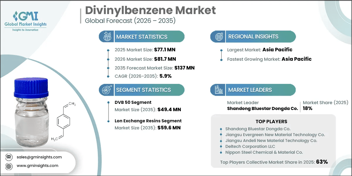Report di ricerca sul mercato del divinilbenzene