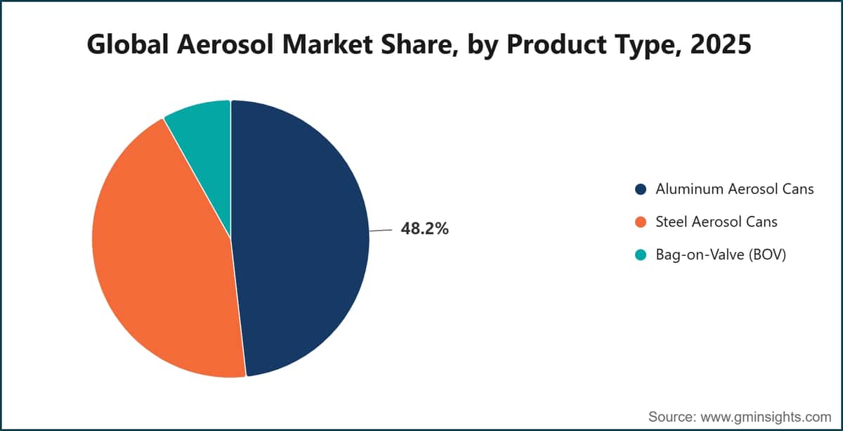 Global Aerosol Market Share, by Product Type, 2025