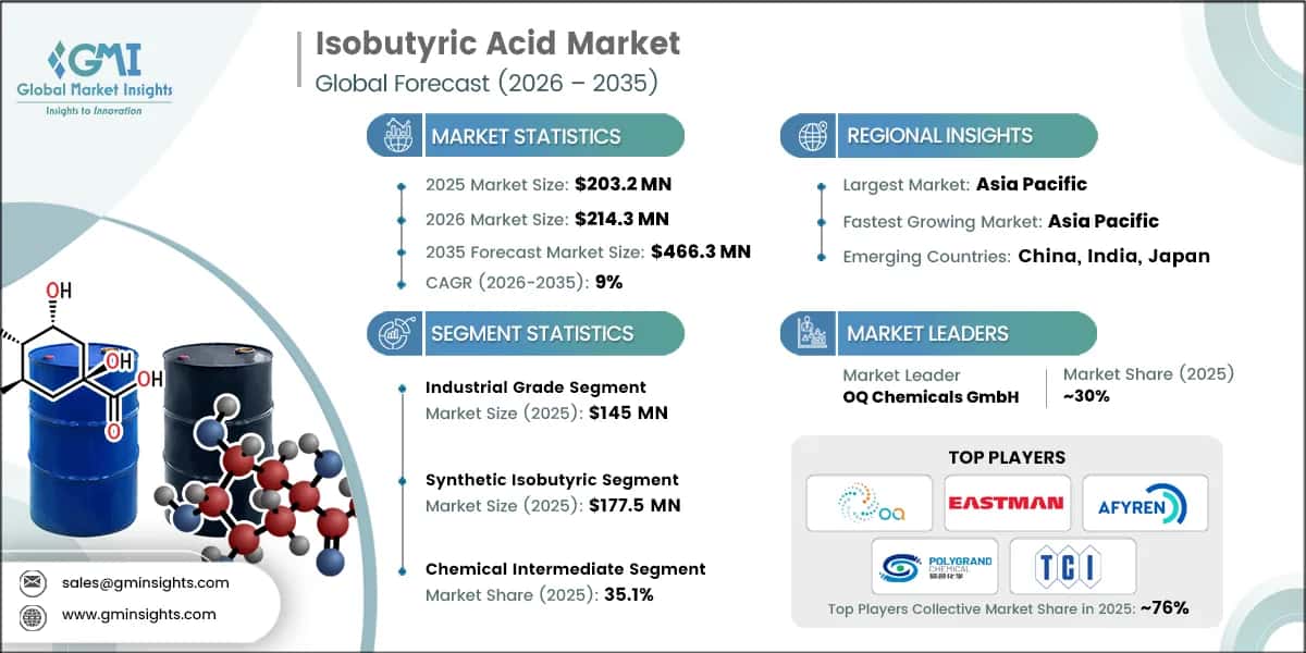 Isobutyric Acid Market Research Report