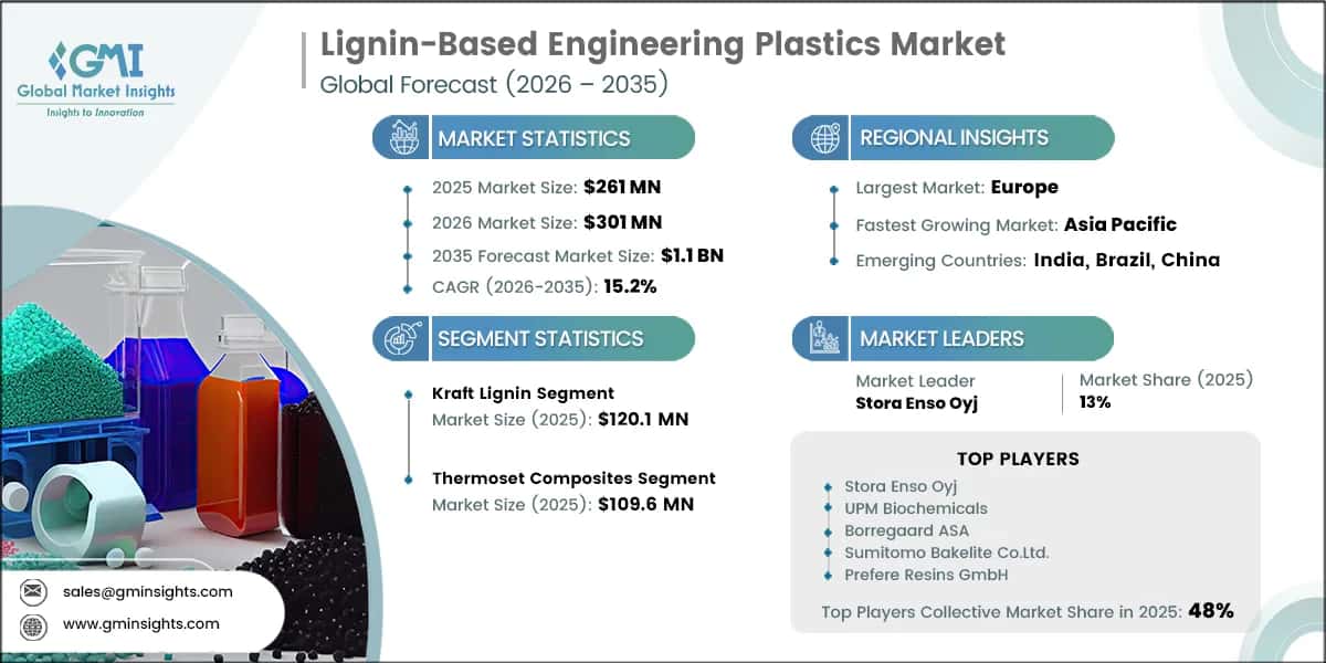 Rapport d'étude du marché des plastiques techniques à base de lignine