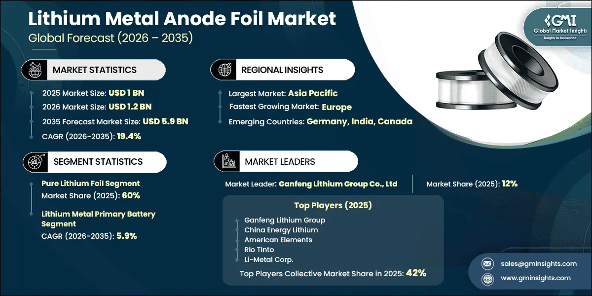 Lithium Metal Anode Foil Market Research Report