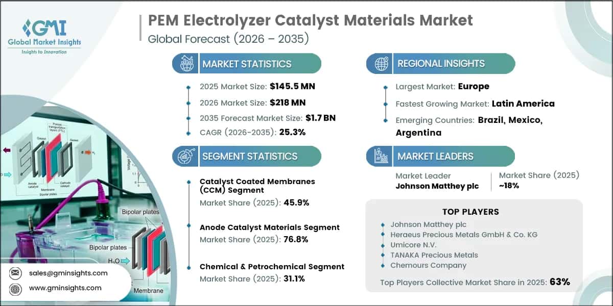 PEM Electrolyzer Catalyst Materials Market Research Report