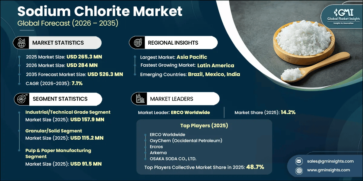 Informe de investigación del mercado de clorito de sodio