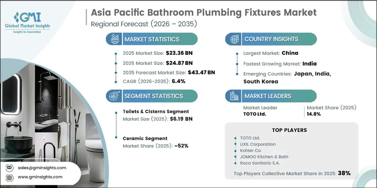 Informe de investigación del mercado de accesorios de fontanería para cuartos de baño de Asia-Pacífico