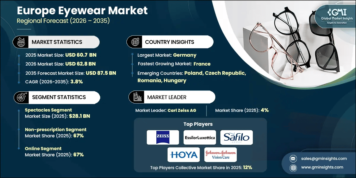 Informe de investigación del mercado europeo de gafas