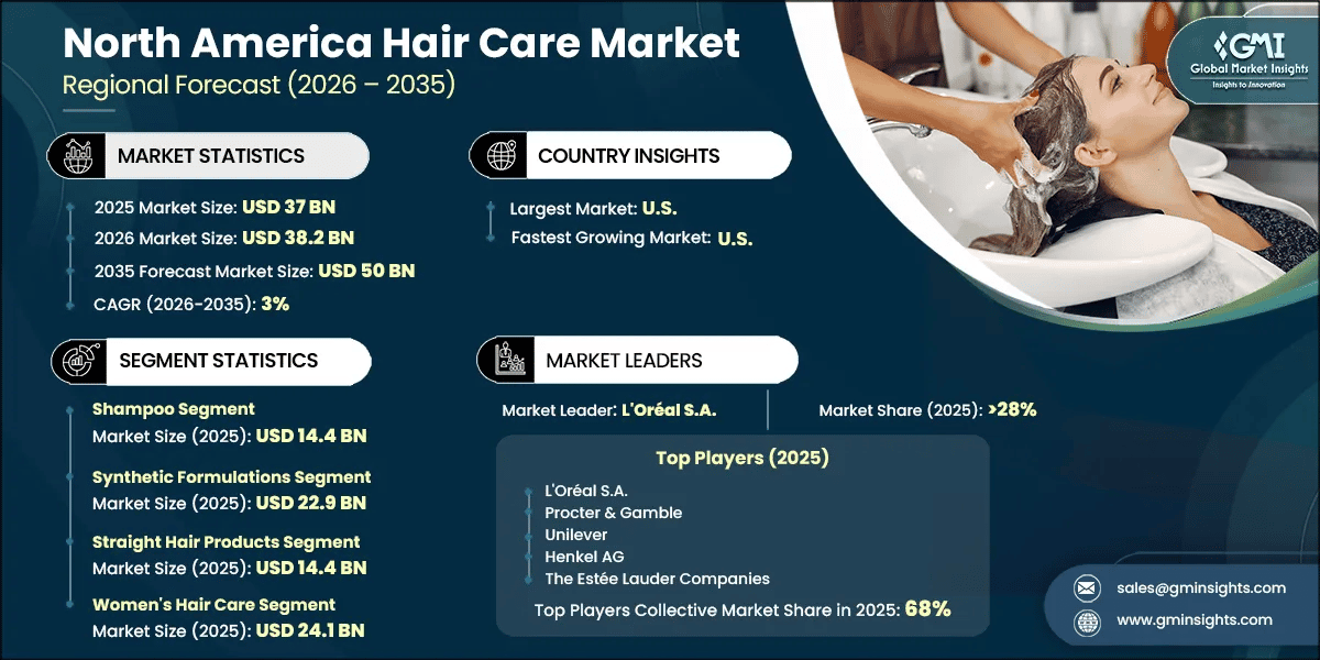 Rapporto di ricerca sul mercato della cura dei capelli del Nord America