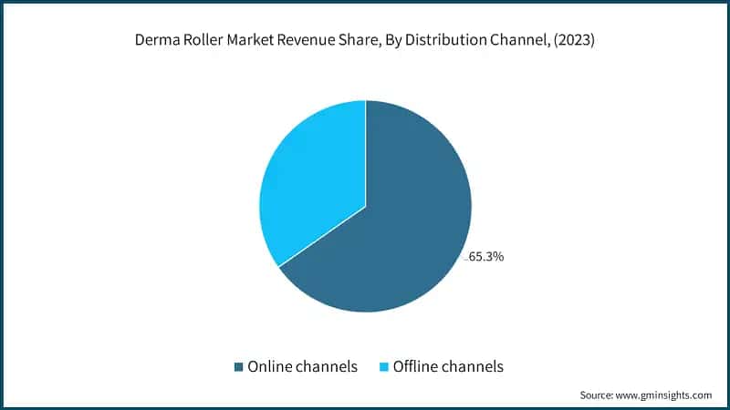 Derma Roller Market Revenue Share, By Distribution Channel, (2023)