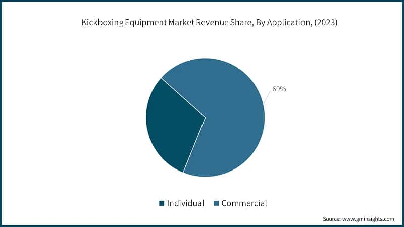 Kickboxing Equipment Market Revenue Share, By Application, (2023)