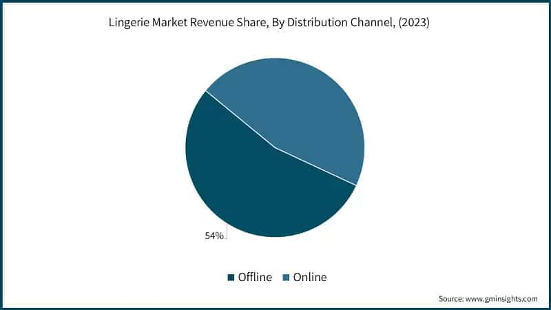 Lingerie Market Revenue Share, By Distribution Channel, (2023)