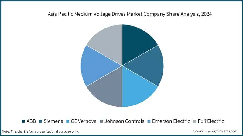Asia Pacific Medium Voltage Drives Market Company Share Analysis, 2024