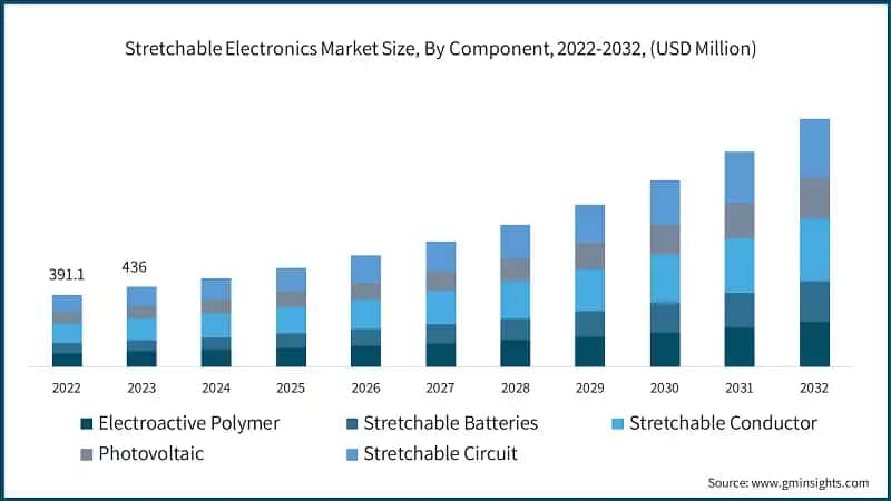 Stretchable Electronics Market Share, By Application, 2023