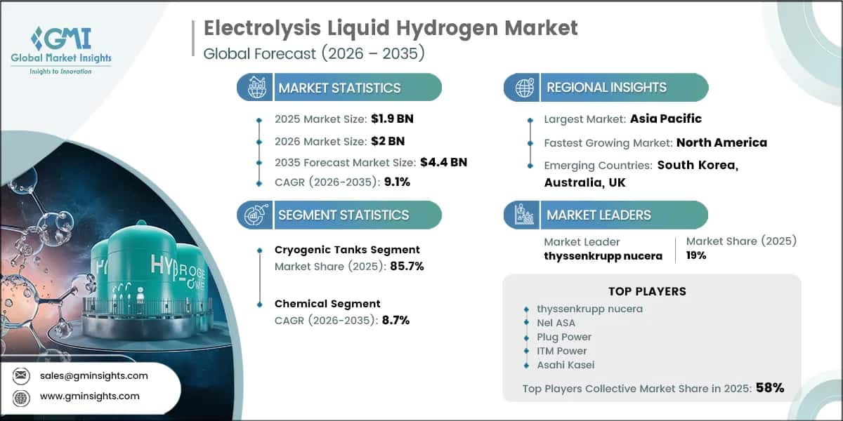 Electrolysis Liquid Hydrogen Market Research Report