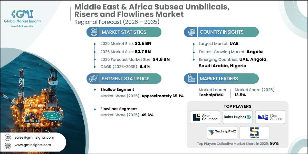Middle East & Africa Subsea Umbilicals, Risers and Flowlines Market Research Report