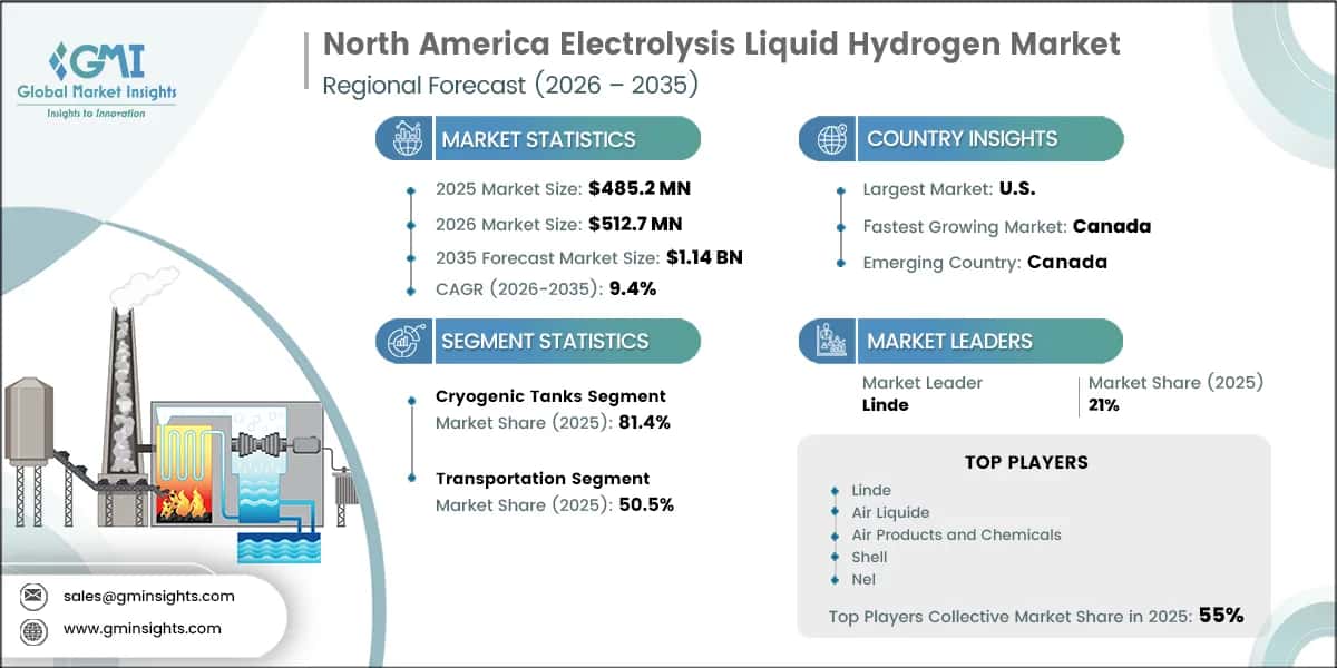 North America Electrolysis Liquid Hydrogen Market Research Report