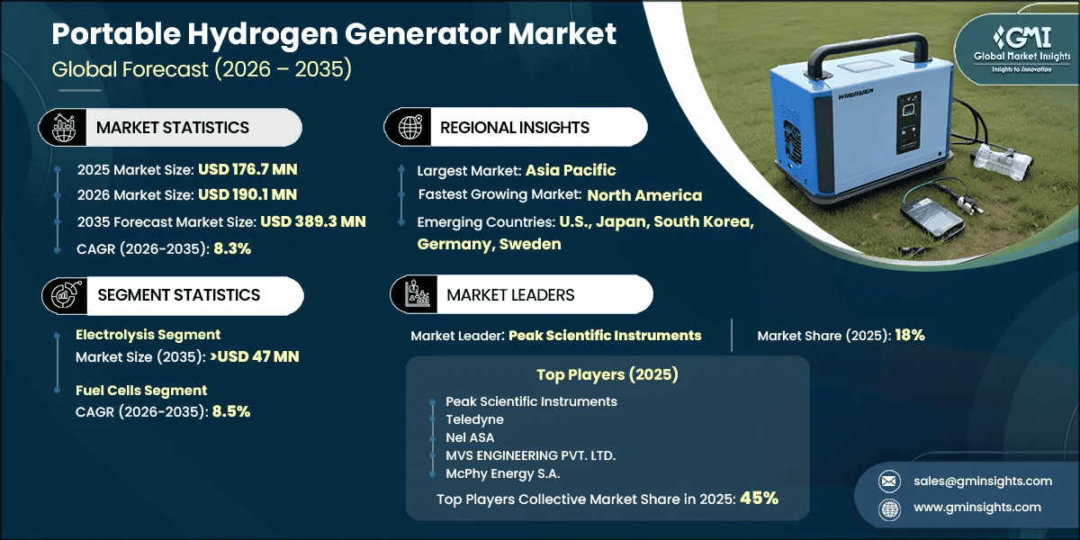 Portable Hydrogen Generator Market Research Report