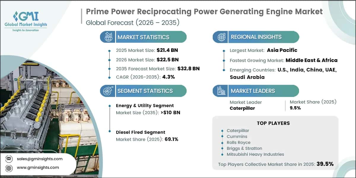 Prime Power Reciprocating Power Generating Engine Market Research Report