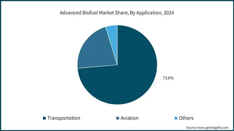 Advanced Biofuel Market Share, By Application, 2024