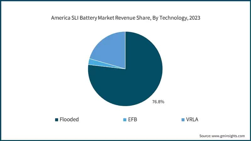 America SLI Battery Market Revenue Share, By Technology, 2023