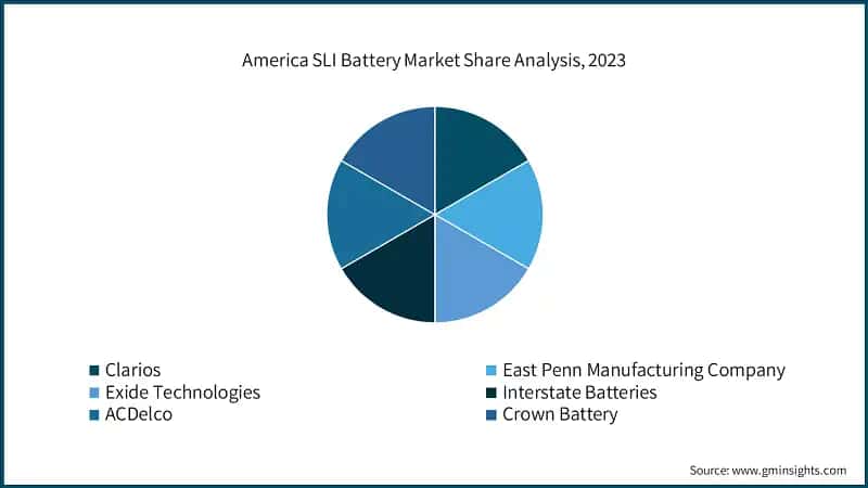 America SLI Battery Market Share Analysis, 2023