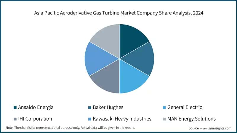 Asia Pacific Aeroderivative Gas Turbine Market Company Share Analysis, 2024