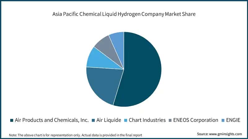 Asia Pacific Chemical Liquid Hydrogen Company Market Share